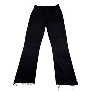 Mother Insider Crop Step Fray High-Waisted Bootcut Jeans Black Women’s Sz 26